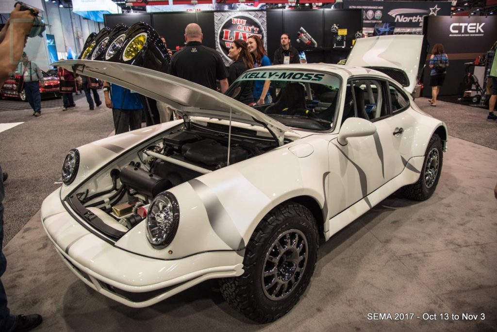 Offroad Porsche Build by Kelly Moss at the Extreme Outback Products Booth